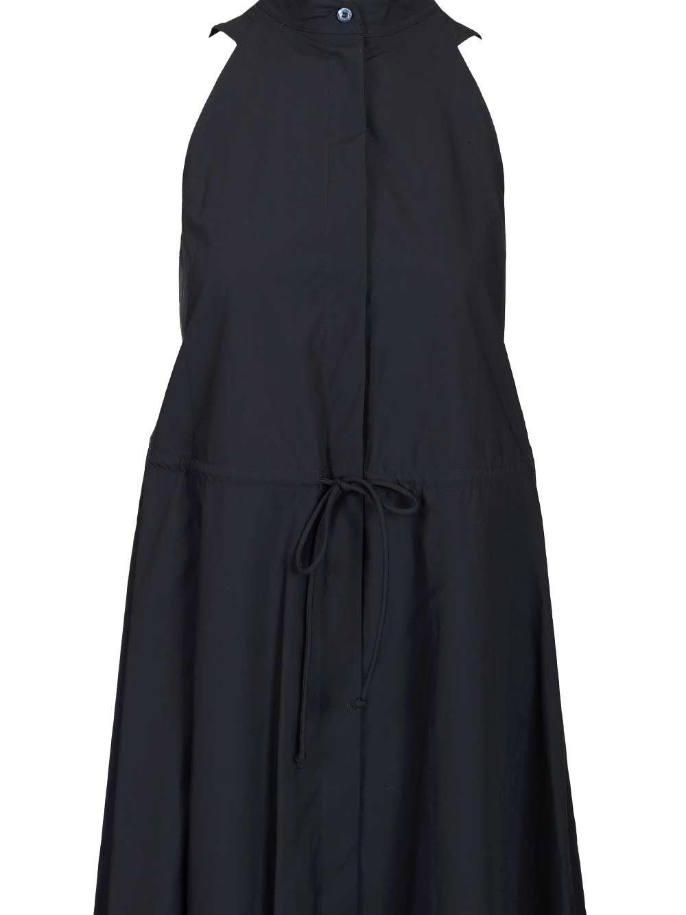 Emporio Armani Long Cotton Dress Dresses - Blue | 7c7ce43105bee7fb14119fe9283a7e74b659452b