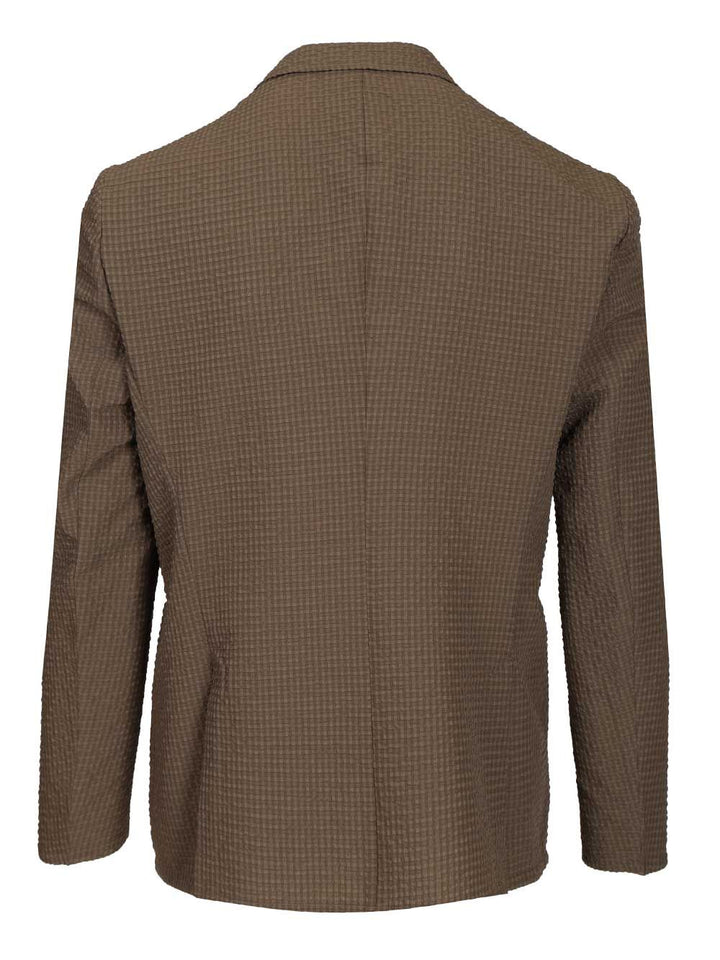 Emporio Armani Blazer Icon Jackets - Beige | 47b68b938f65f704c3e2ffc8ac82488ab3437041