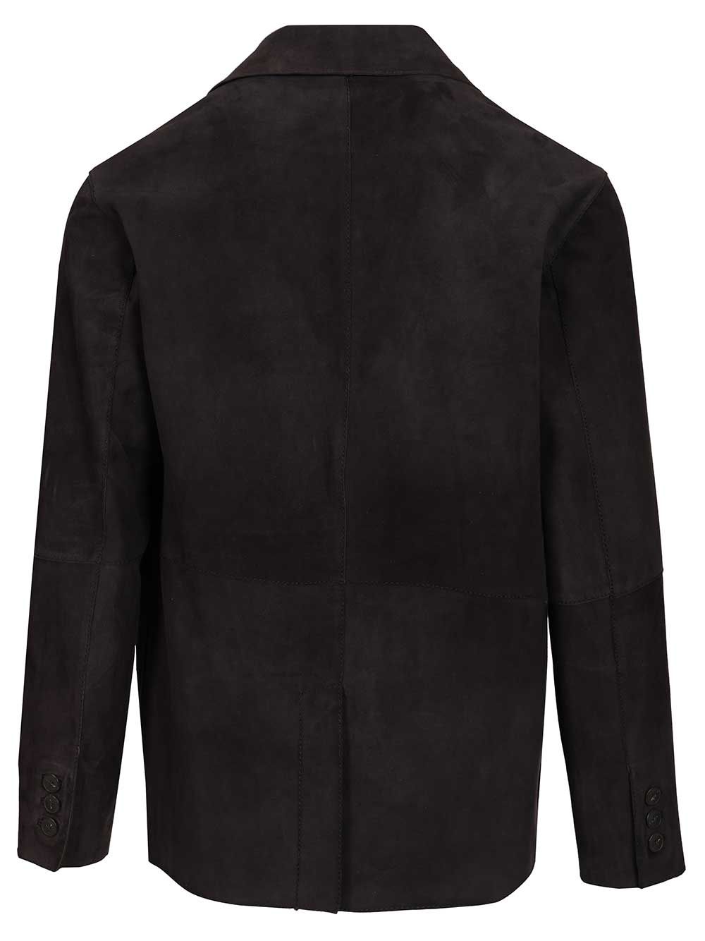 Al Duca D'Aosta Suede Blazer Jackets - Blue | 0b1af13ef536538d0b7f296f4c8069d471c73ace