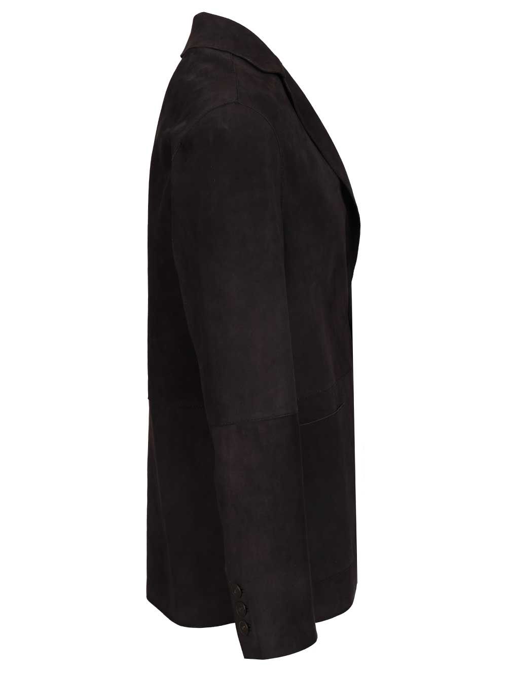 Al Duca D'Aosta Suede Blazer Jackets - Blue | 50e8e5cb864b0e0876461189ffec47567b72f57a