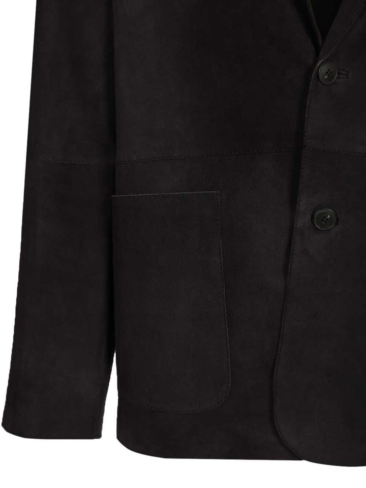Al Duca D'Aosta Suede Blazer Jackets - Blue | 9515d789f0de34a2589c041edd735f136f51258f