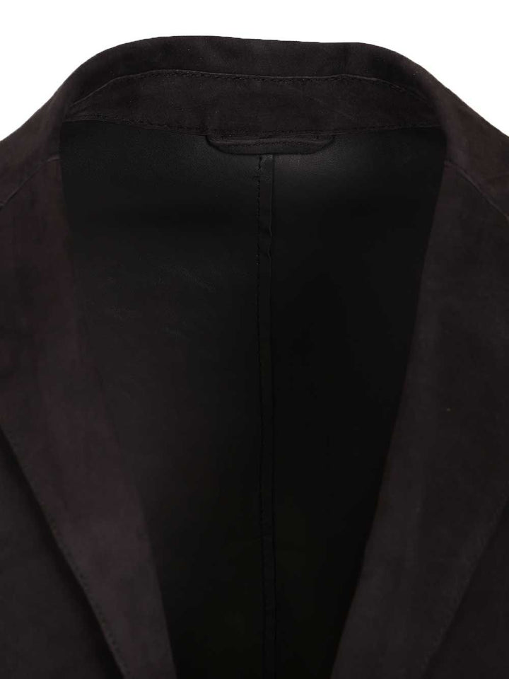 Al Duca D'Aosta Suede Blazer Jackets - Blue | ec0b994166f529a6725aa4677860fdd99df609f4