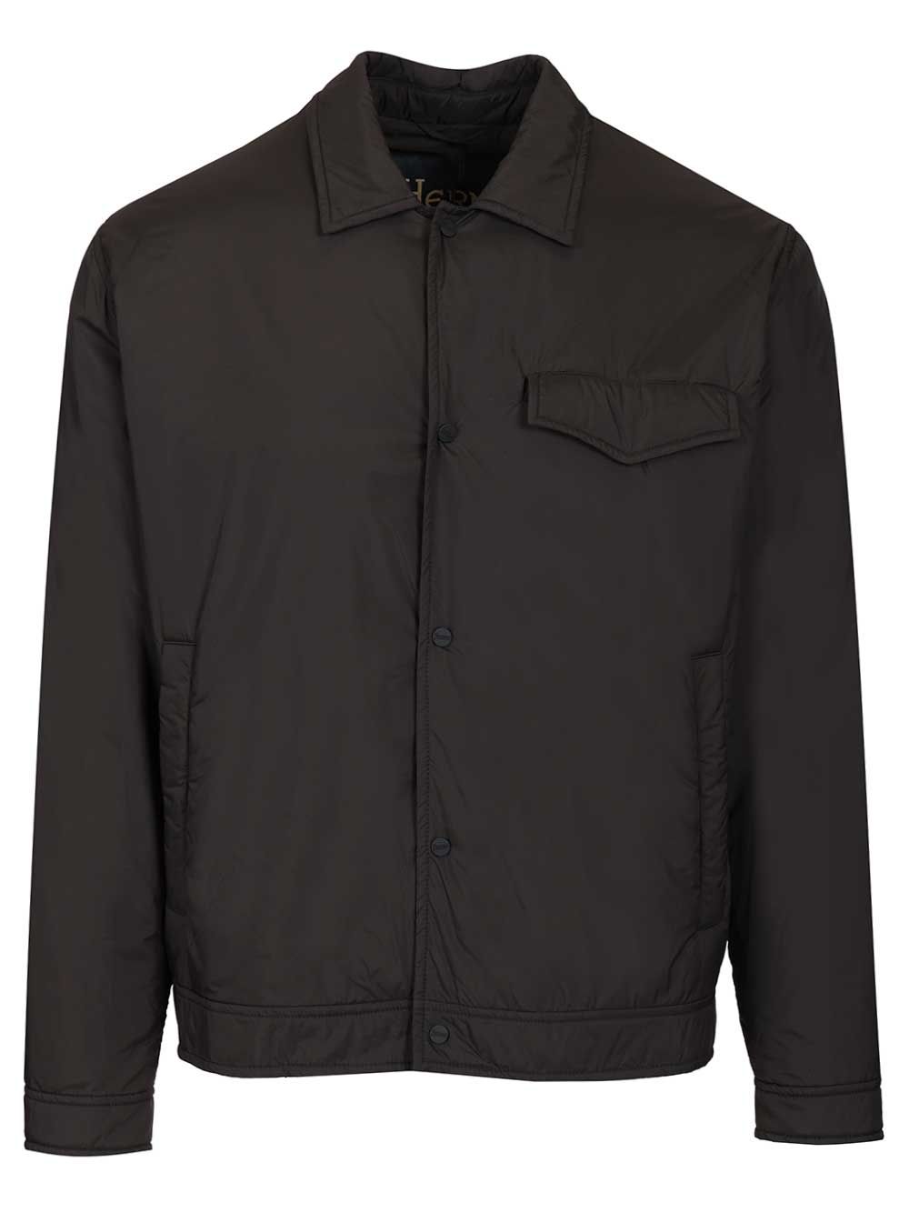 Herno Shirt Jacket Ecoage Nylon Jackets - Blue | 6286cdee55179744bfad852d024d99efac6bfb5d