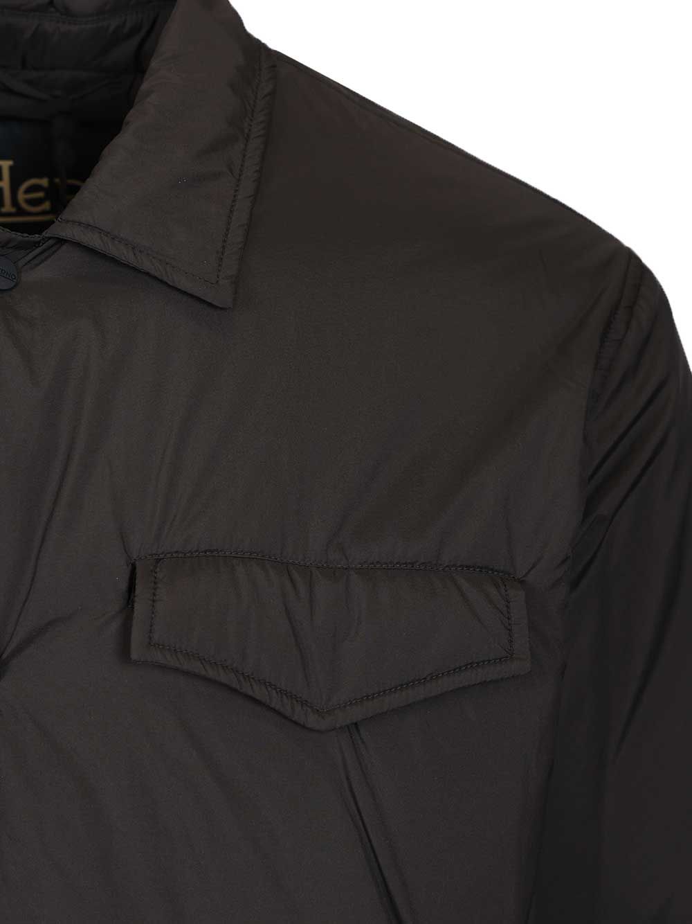 Herno Shirt Jacket Ecoage Nylon Jackets - Blue | 37e29b43c7c2e9ffa28580be877e742e806c3266