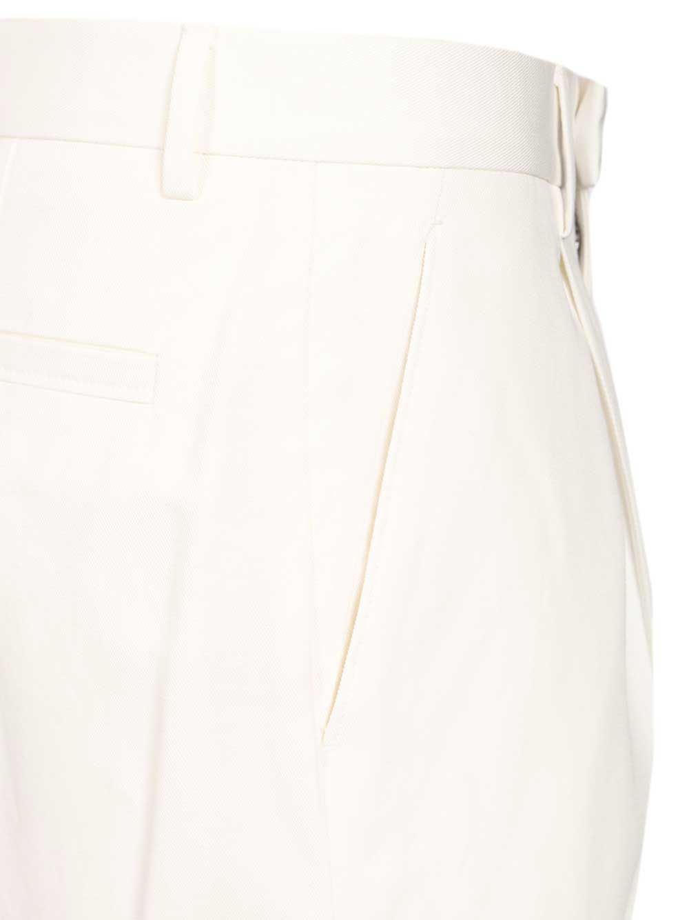 Ermenegildo Zegna Tailored Trousers - White | e4b8b067d6159ef2a7307191f2e281dbd87e32b8