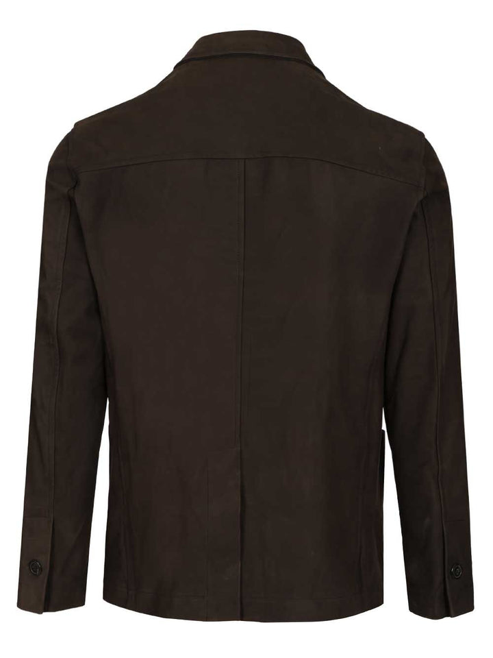 Blusotto Zeno Nubuck Overshirt Jackets - Brown | 8b917a15fde6c458b111902f82b63c69eb2fdea4