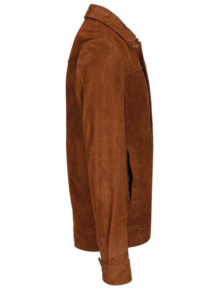 Blusotto Pippo Suede Overshirt Jackets - Brown | 3b5ee4e46c5dc29c75aa190aea53bb3fe91c5fd9