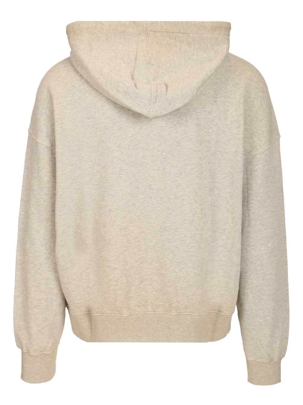Golden Goose Deluxe Brand Flag Print Hoodie Sweatshirts - Grey | 9587528e097db1ec305548bd3b4bfeb071a670ba