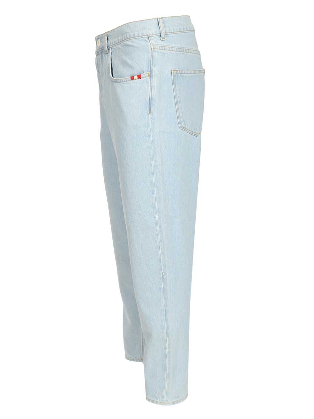 Amish Jeremiah Denim Bleach Jeans - Light blue | 079b841dc691ca3f89fe5cf2a6a30f22d19da010