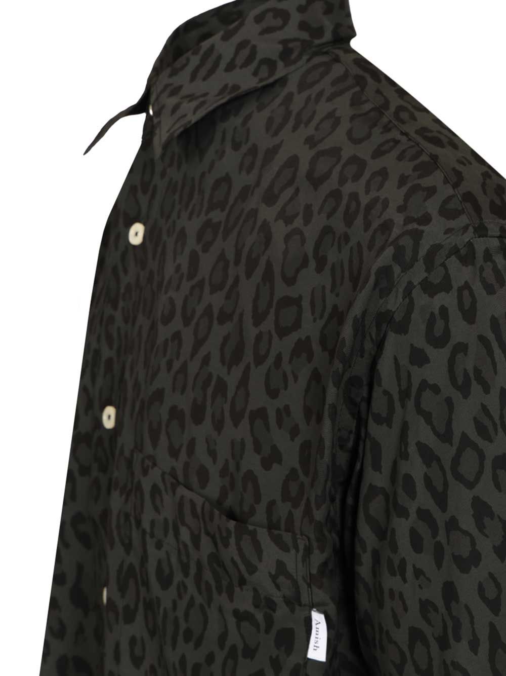 Amish Leopard Print Shirt Shirts - Green | 5f89fe77622fabe734cbe91a26d4cb67f93c4337