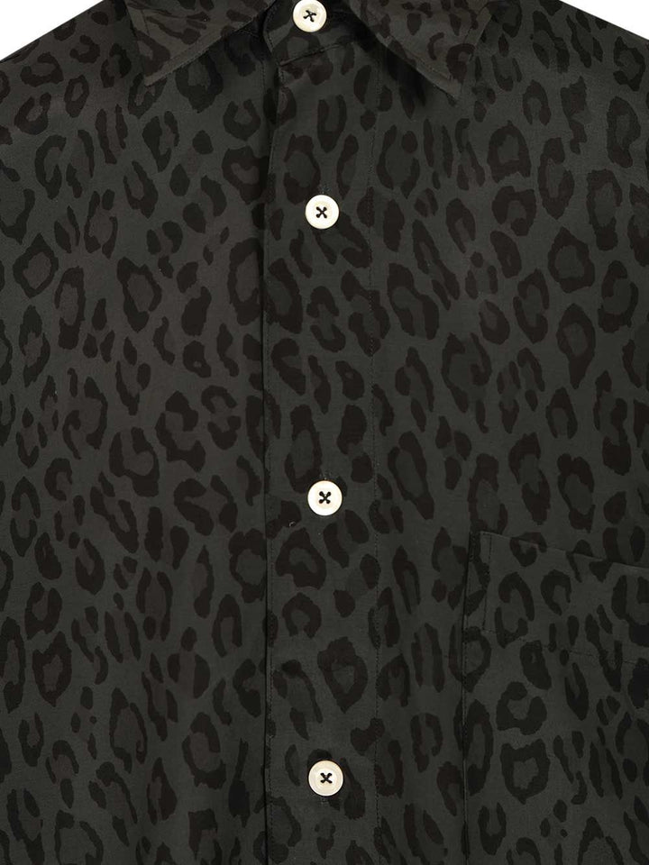 Amish Leopard Print Shirt Shirts - Green | 72136f7f9fe254b3b0a8d7669fa723f8407ec2d8