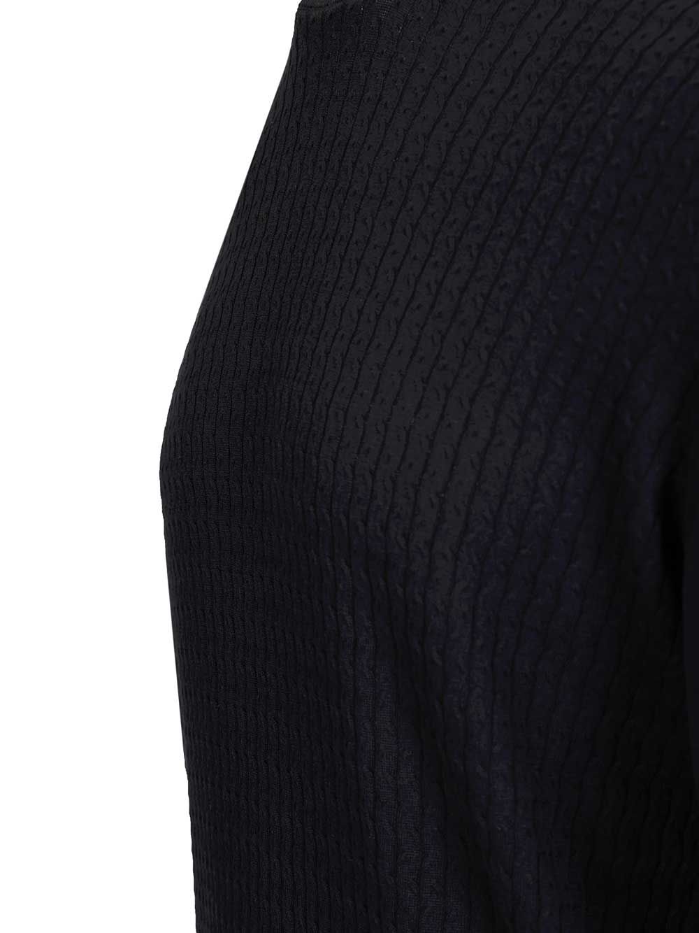Fedeli Ribbed T-Shirt Knitwear - Blue | 4d855ba25c771b70aa3ae32abf6019f24c09a40f