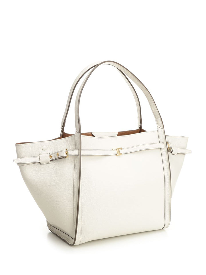 Tod'S Leather Shopping Bag Handbags - White | f2057c994636347eec1194903a2633677d12b38b
