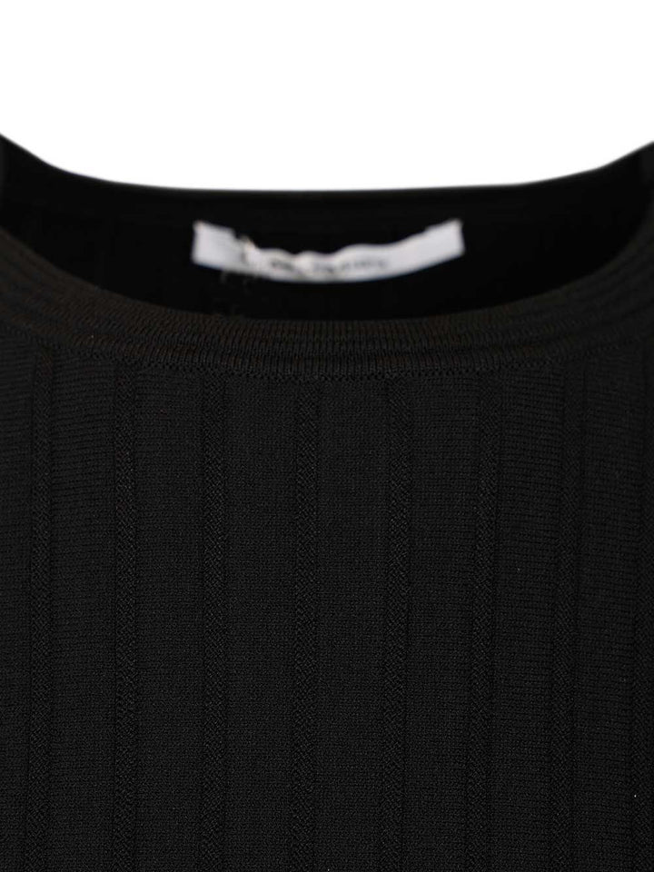 Max Mara Ribbed Sweater Tops - Black | b43656142b848013d2c9e601338198d5f7131296