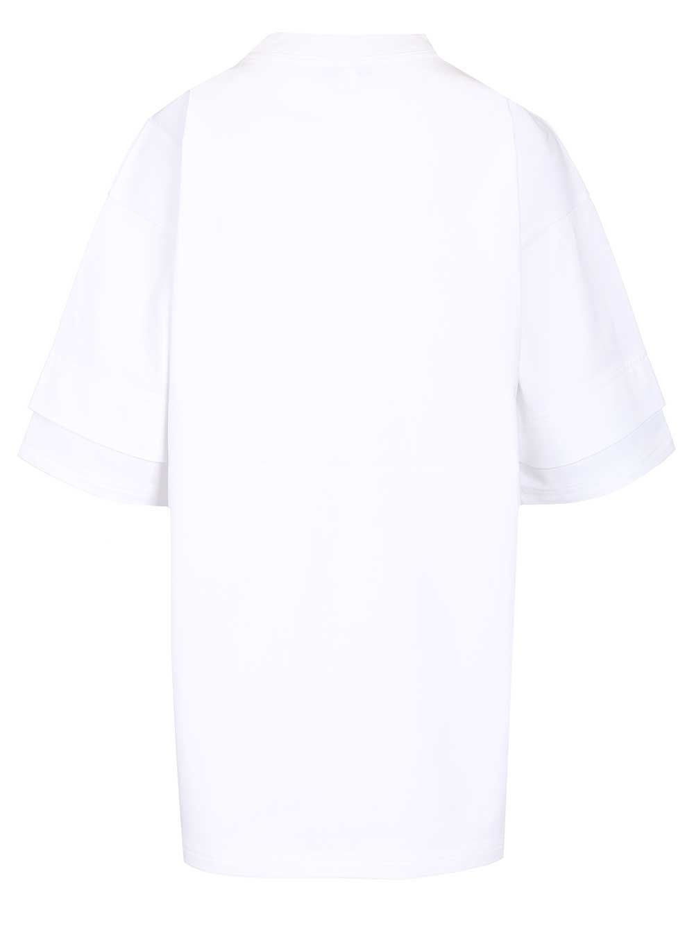 AlaÏA Layered Cotton T-Shirt - White | 18e1d9dffcb44fa8ef5e66e82f1dfd885769203c