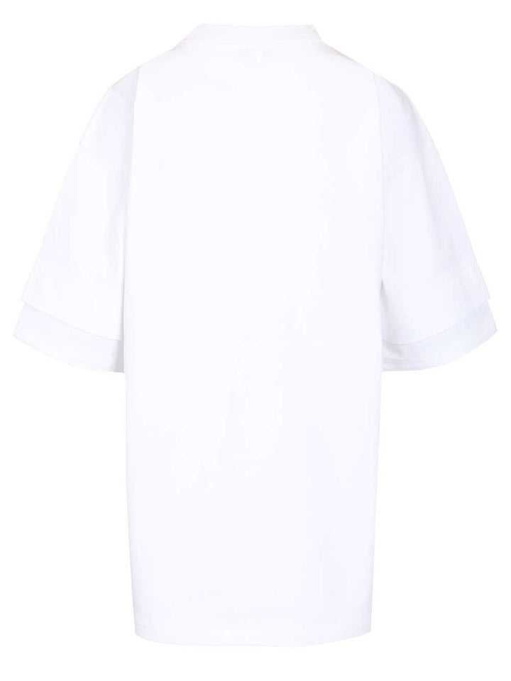 AlaÏA Layered Cotton T-Shirt - White | 18e1d9dffcb44fa8ef5e66e82f1dfd885769203c