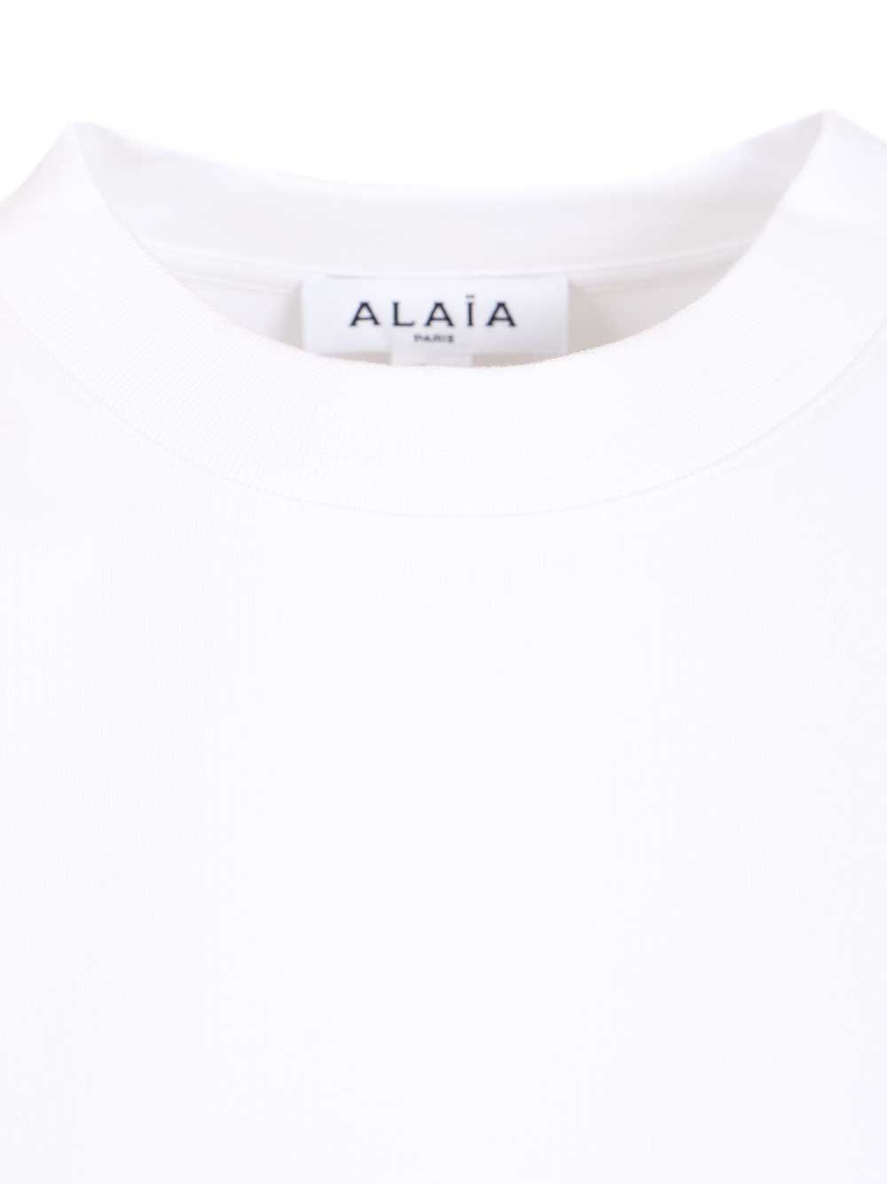 AlaÏA Layered Cotton T-Shirt - White | 5e5d1c328c6e8d28e172ae6d9b54ef52edf630f3