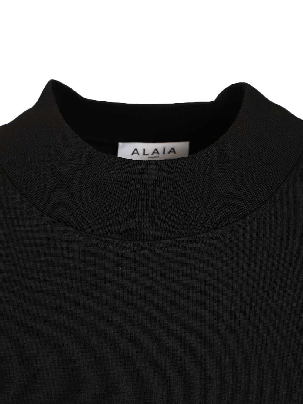 AlaÏA Cotton Jersey  With Fringe T-Shirt - Black | 7285e26e94c21bd51b402edc5376dfa540fff4a1