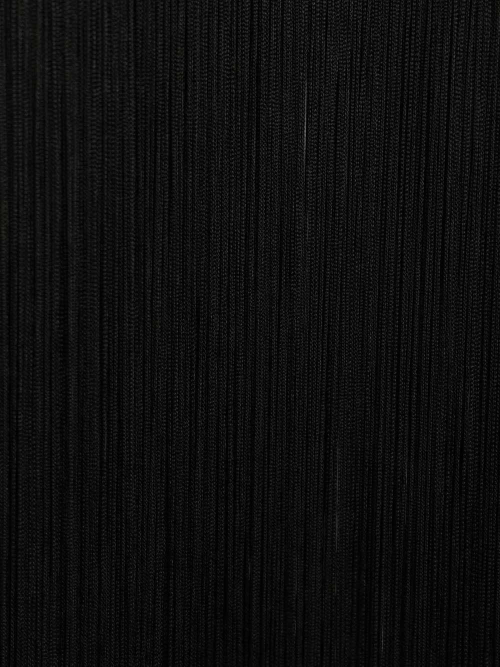 AlaÏA Cotton Jersey  With Fringe T-Shirt - Black | b11222f176cb4d6989e42980b055bed3ae7928b2