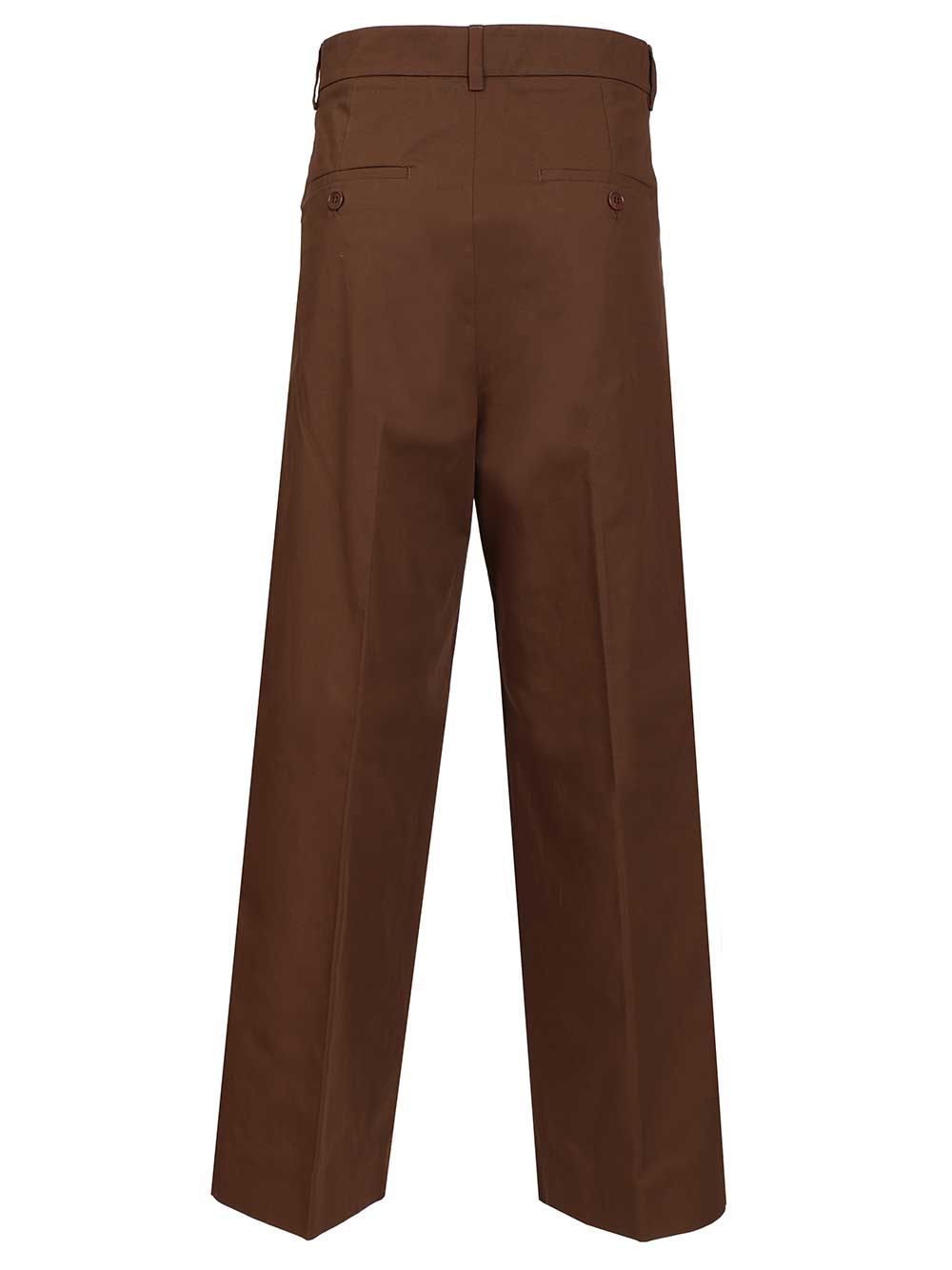 Weekend Max Mara Gabardine Trousers - Brown | 7203ec212edd87e67718d8416552728a8a37b7e4