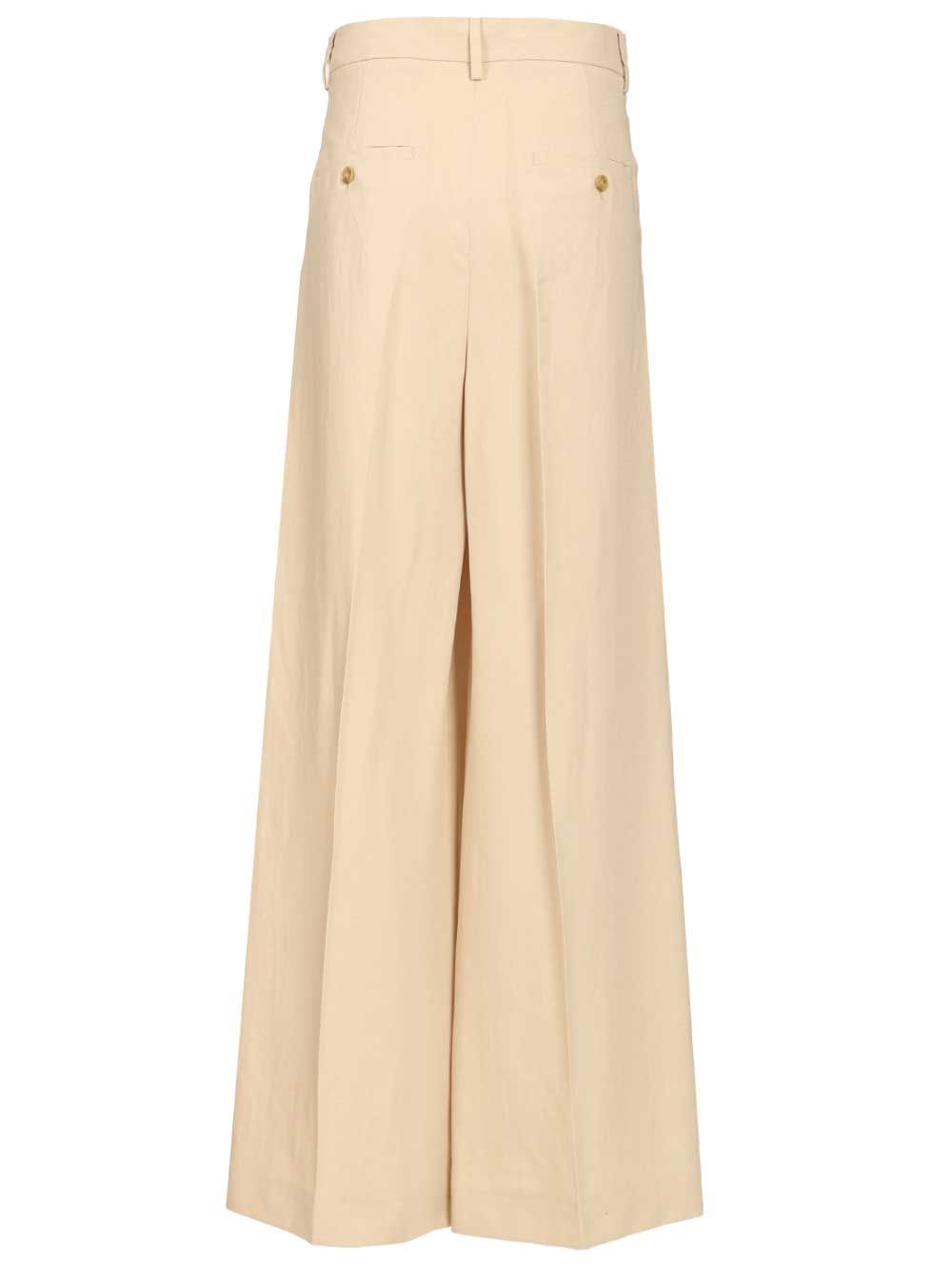 Weekend Max Mara Veliero Pantalone Trousers - Beige | f30ee3c72850e0c3f249e25150aeff3924e44b42