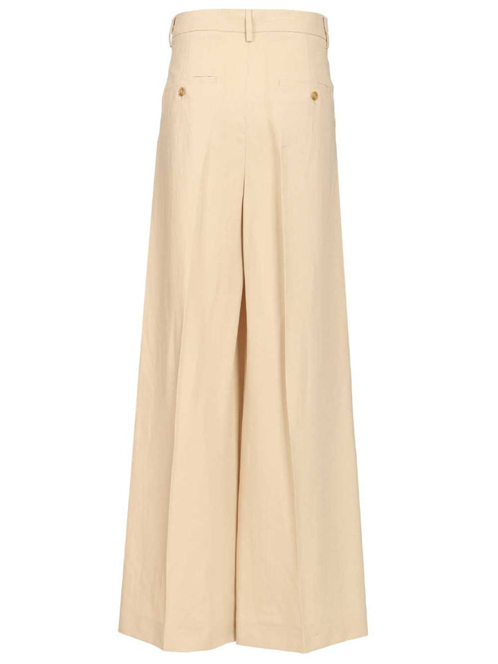 Weekend Max Mara Veliero Pantalone Trousers - Beige | f30ee3c72850e0c3f249e25150aeff3924e44b42