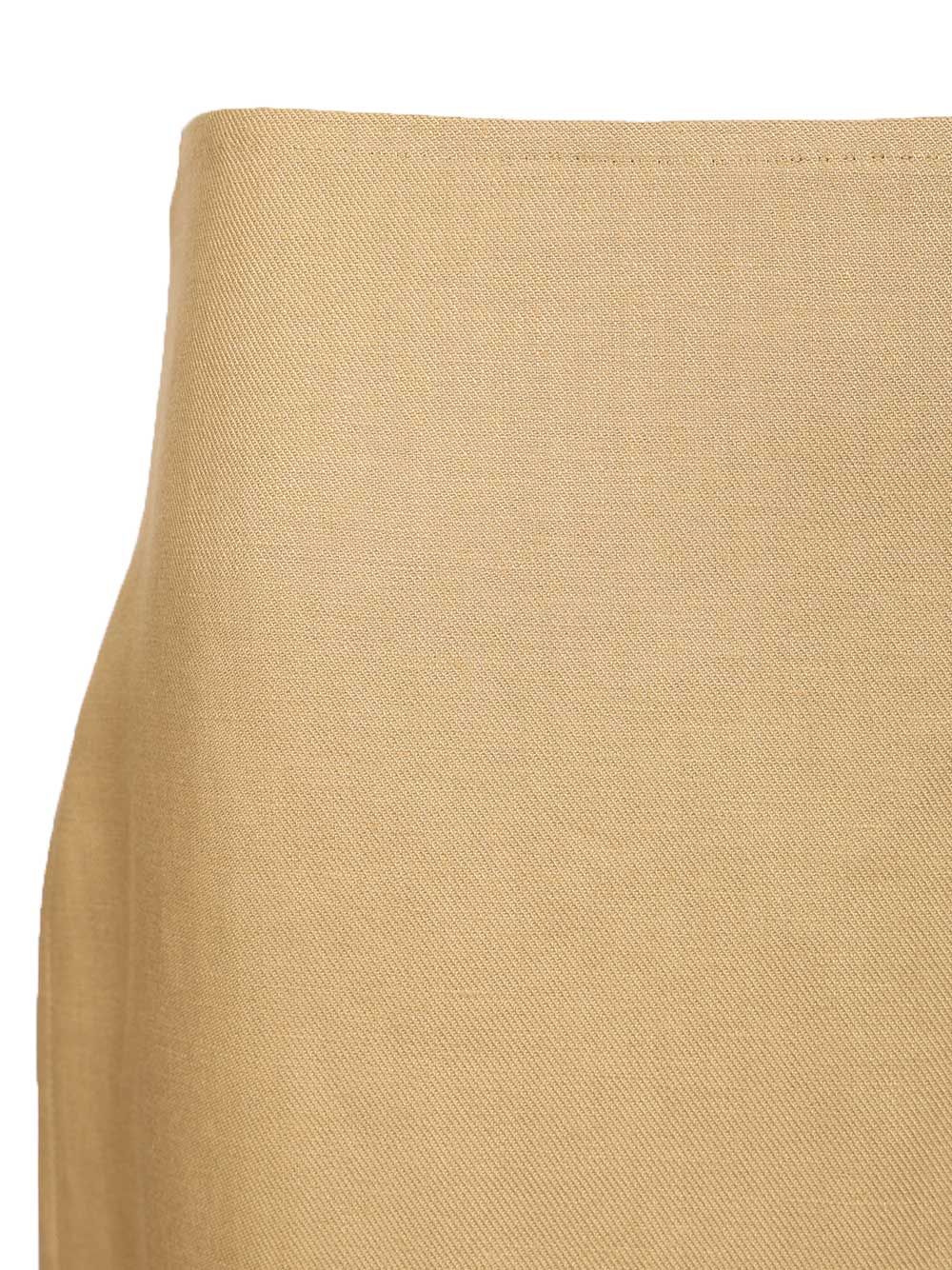 Max Mara Slim-Fit Diagonal Linen Skirt Skirts - Beige | 165de18f27295ad34ddaba4998321a02473971a1