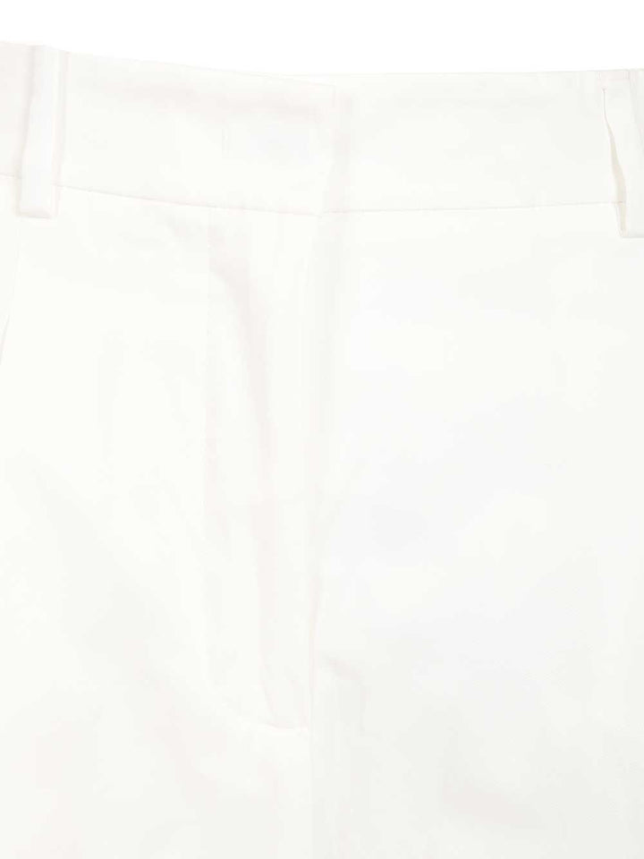 Weekend Max Mara Gabardine Trousers - White | 3fff9299212bb2270f2ab7c89b74c301170212be