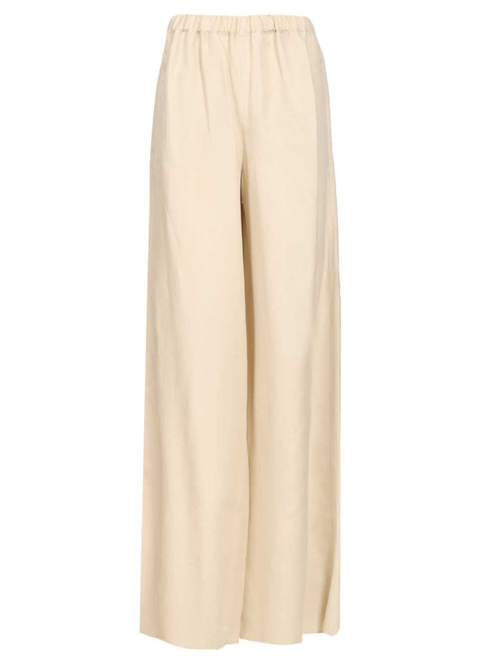 Max Mara Linen And Silk Trousers - Beige | 56b7a08f55b7305e397525217f583ab49ba1b82f