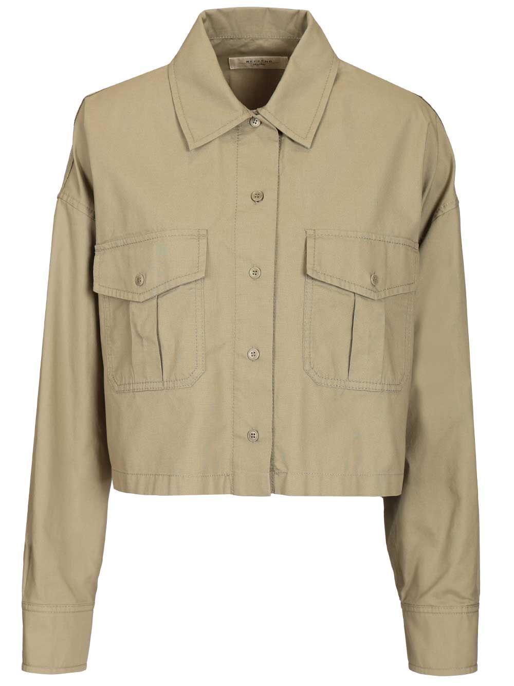Weekend Max Mara Boxy Shirt Jackets - Green | 5220edfdea24796be40ff6ac225fa5e59d6fda18
