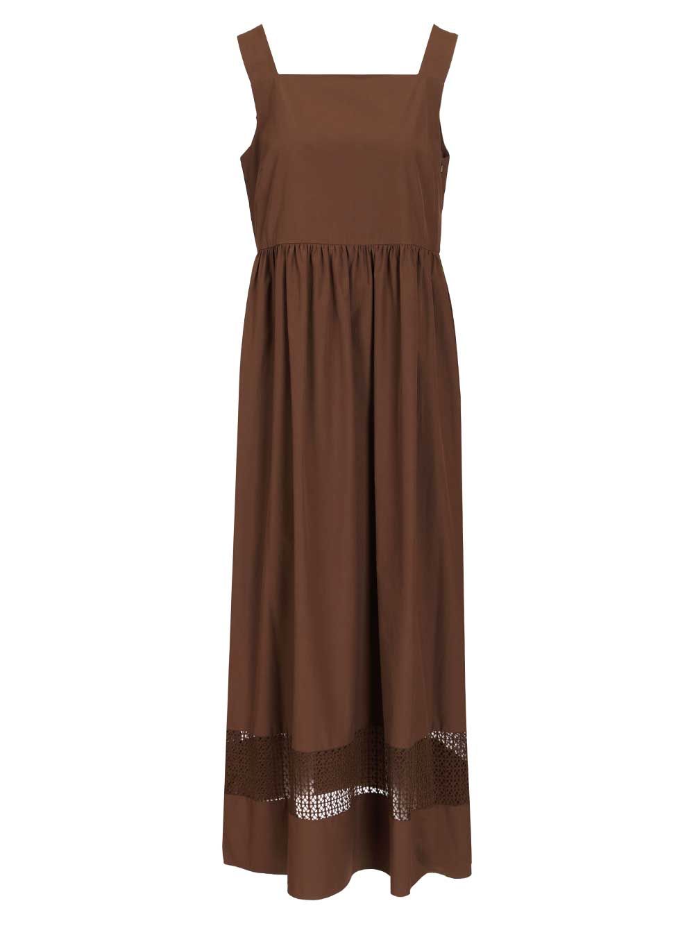 Weekend Max Mara Sleeveless Dress Dresses - Brown | 8027da4229ae7eb2e5c42ea5a5182a512765882f