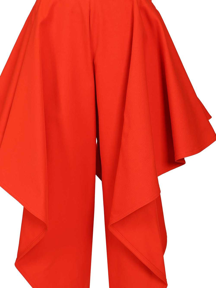 AlaÏA Wide-Leg Trousers - Red | a22a9847bc5e1618df2a27d0cc0025f11c92a23b