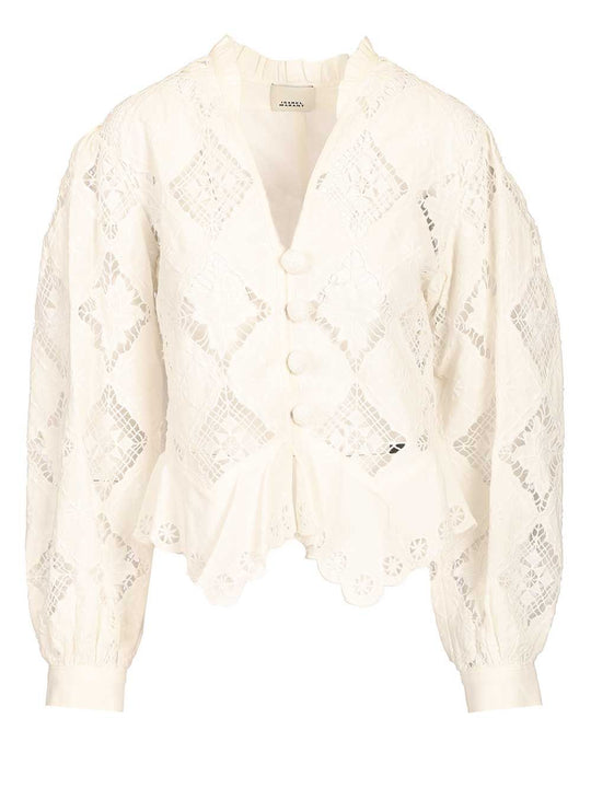 Nina Blouse Tops White