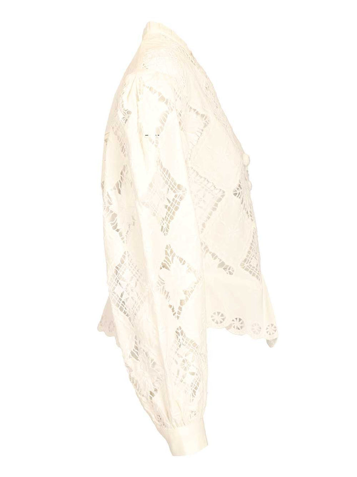 Isabel Marant Nina Blouse Tops - White | 791bde43aa94395723c5697eb74fda617b50a1dd