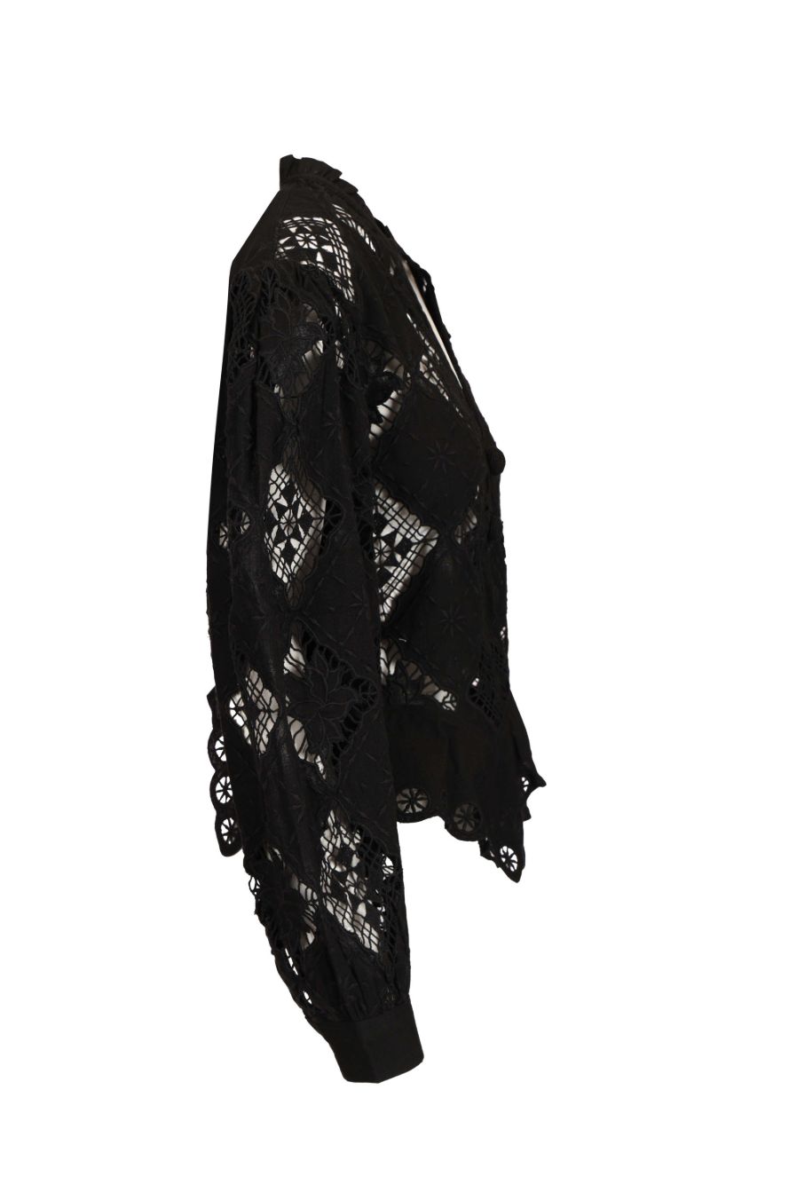 Isabel Marant Nina Blouse Tops - Black | b65d70743690a4b01cb174fb1dd7c4f003349e9d