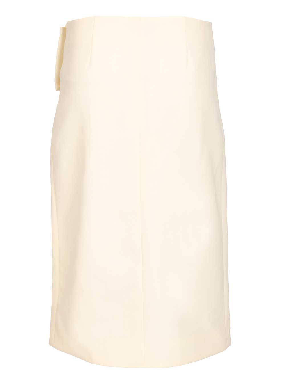 Ami Midi Skirt Skirts - White | 5825db3e2058e4a3ce7fe406d6740612ff95701f