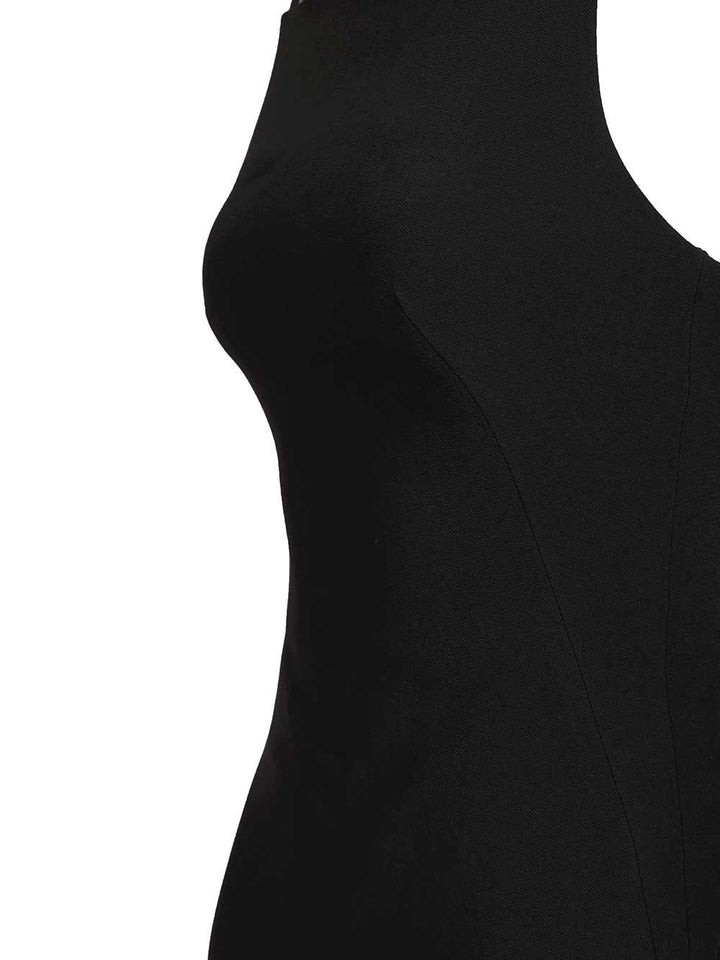 Givenchy Sliced Midi Dress In Crepe Cady Dresses - Black | 965a55b7768627f2a14d8a585a6894ac31c59152