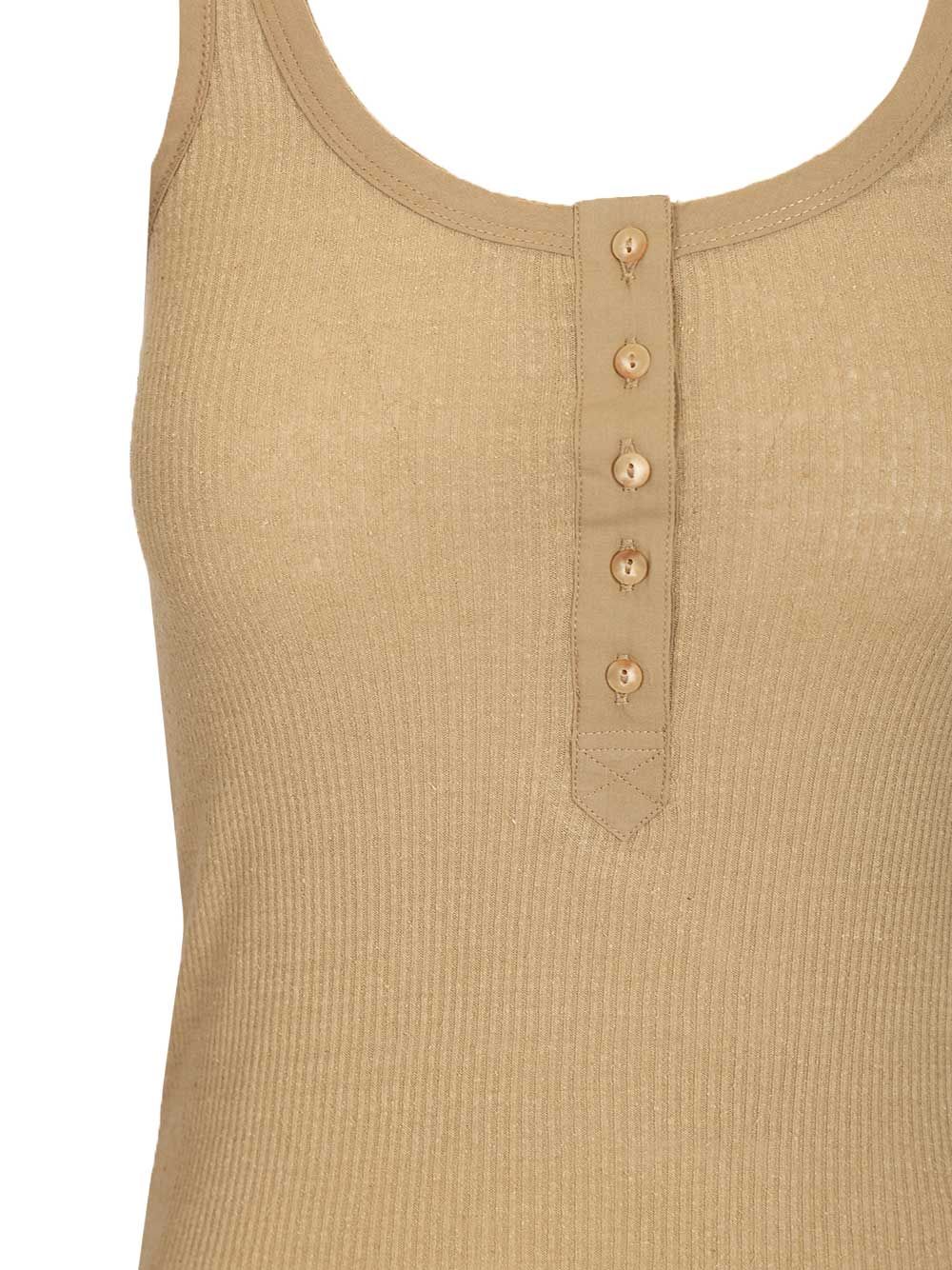 Isabel Marant Helma Tank Top Tops - Beige | 59ff17c59e449c6281d4611c32c6f5b190fcab7e