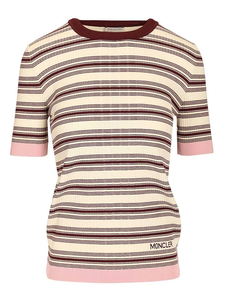 Moncler Knitted T-Shirt Knitwear - Multicolor | 0cefb5182e06ee15b28006e0bf6cacb4634665f5