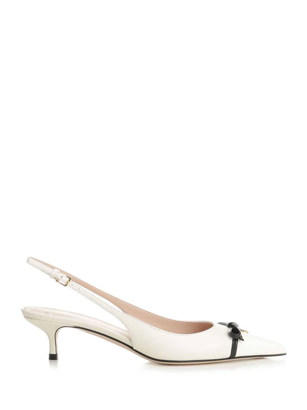 Valentino Garavani Bepointy Slingback Pumps - White | 690ee1c7440686988359b06adf33c138bb03ffbc
