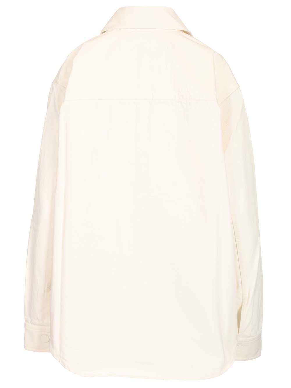 Ami Overshirt With Knitted Ami De Coeur Shirts - White | ca6286931fbc28d73e80e7445dc5f7731ce5afa7
