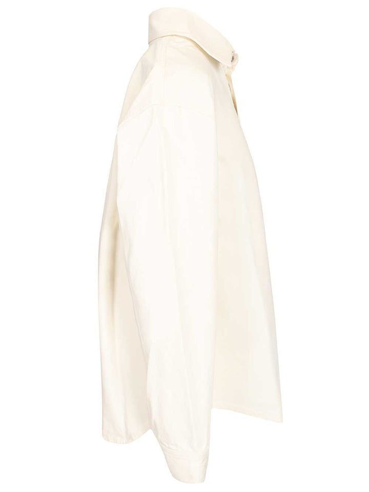 Ami Overshirt With Knitted Ami De Coeur Shirts - White | 603969a05ea3d20376f7375ca58e0d674bd69f47