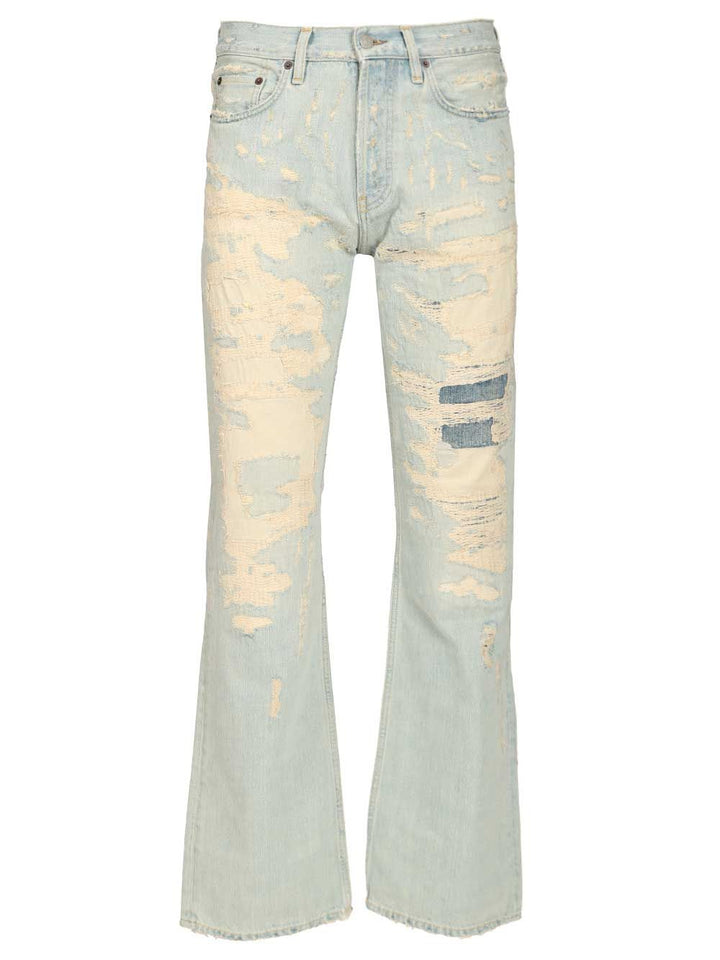 Acne Studios Repaired Effect  - 2010m Jeans - Light blue | 0520668238a77bb93b44bb9602f6f85d0a692e71