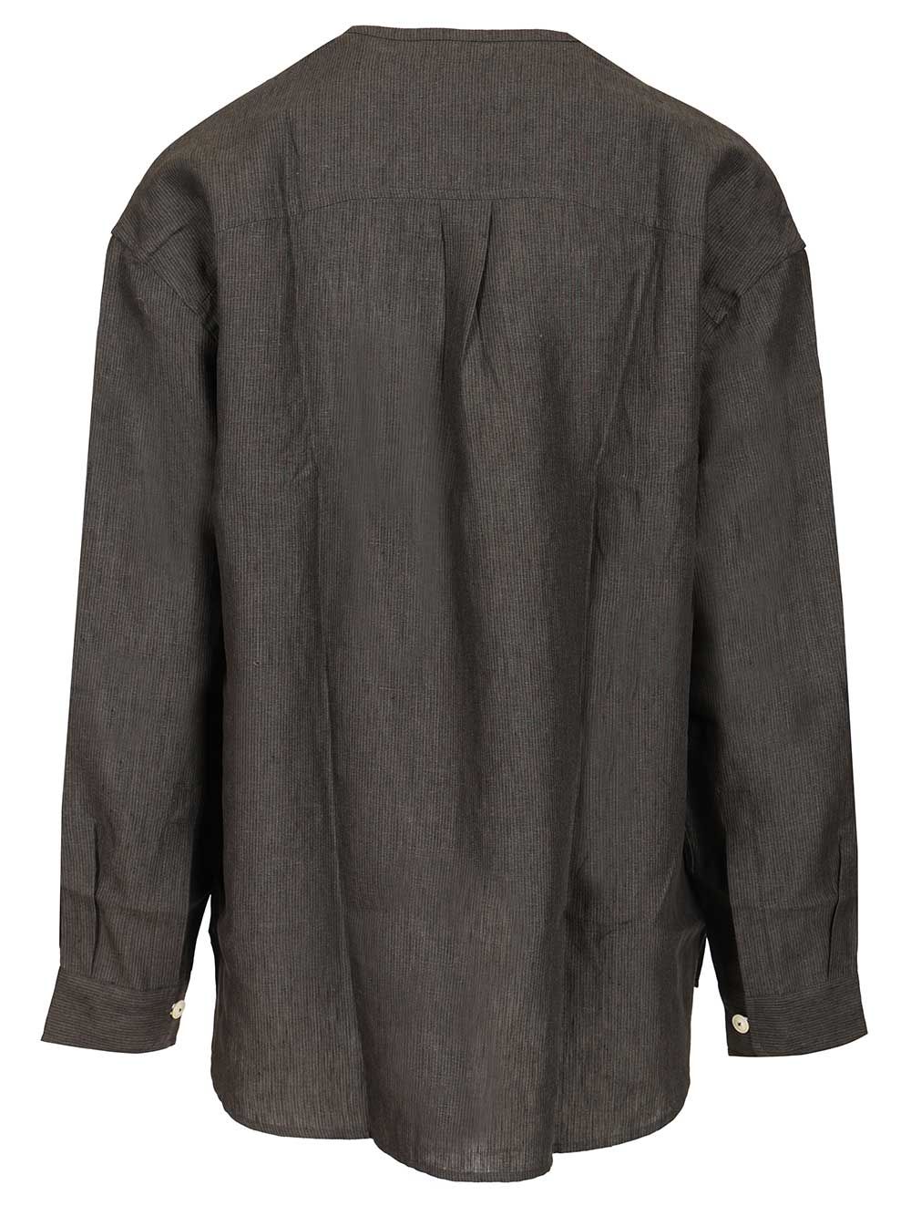 Jacquemus Pastro Linen Shirt Shirts - Grey | 6b34884f60a1e3c0189c4464468042ecc7242dcd
