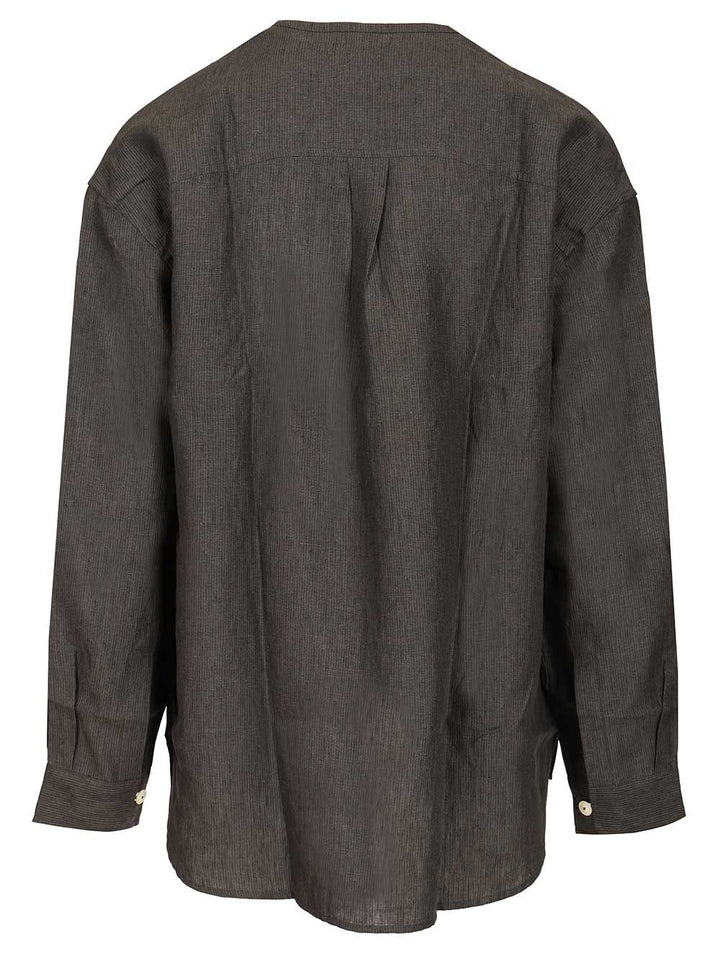 Jacquemus Pastro Linen Shirt Shirts - Grey | 6b34884f60a1e3c0189c4464468042ecc7242dcd