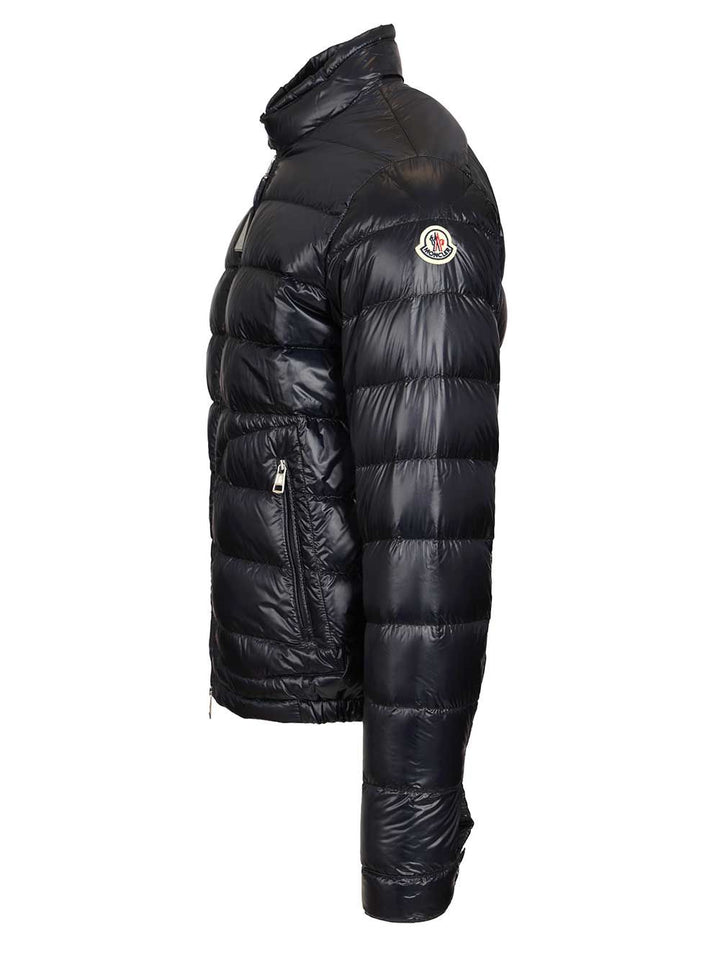 Moncler Acorus Short Down Jacket Coats - Blue | 3895d4ff2bbc8910d58af0d83468c057795e902a