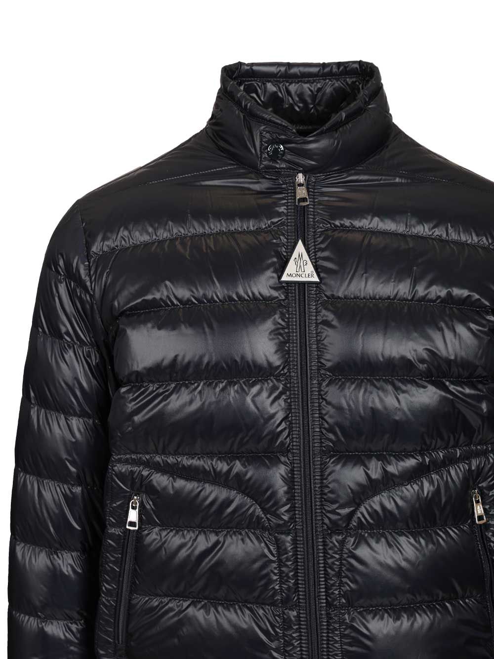 Moncler Acorus Short Down Jacket Coats - Blue | 0dc2555f2f14af130bea77161e895a0d2da580a3