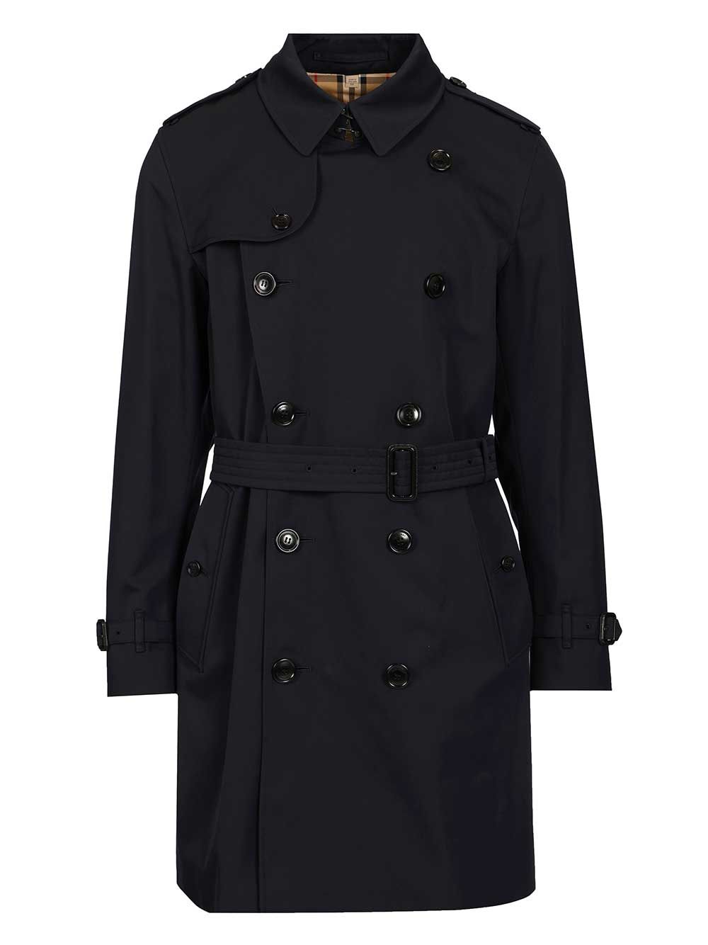 Burberry The Kensington Trench Coats - Blue | b18d9092436f32daf08a895b80a7873935ba515a