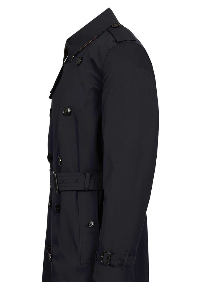 Burberry The Kensington Trench Coats - Blue | cca5366c093364f3090481184ac1ef8013e99457