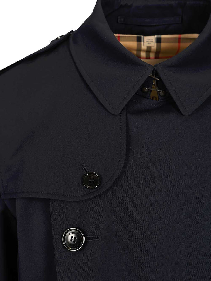 Burberry The Kensington Trench Coats - Blue | 95815e0a264b93f6f662afc4e6b2f8cb3e887e0a
